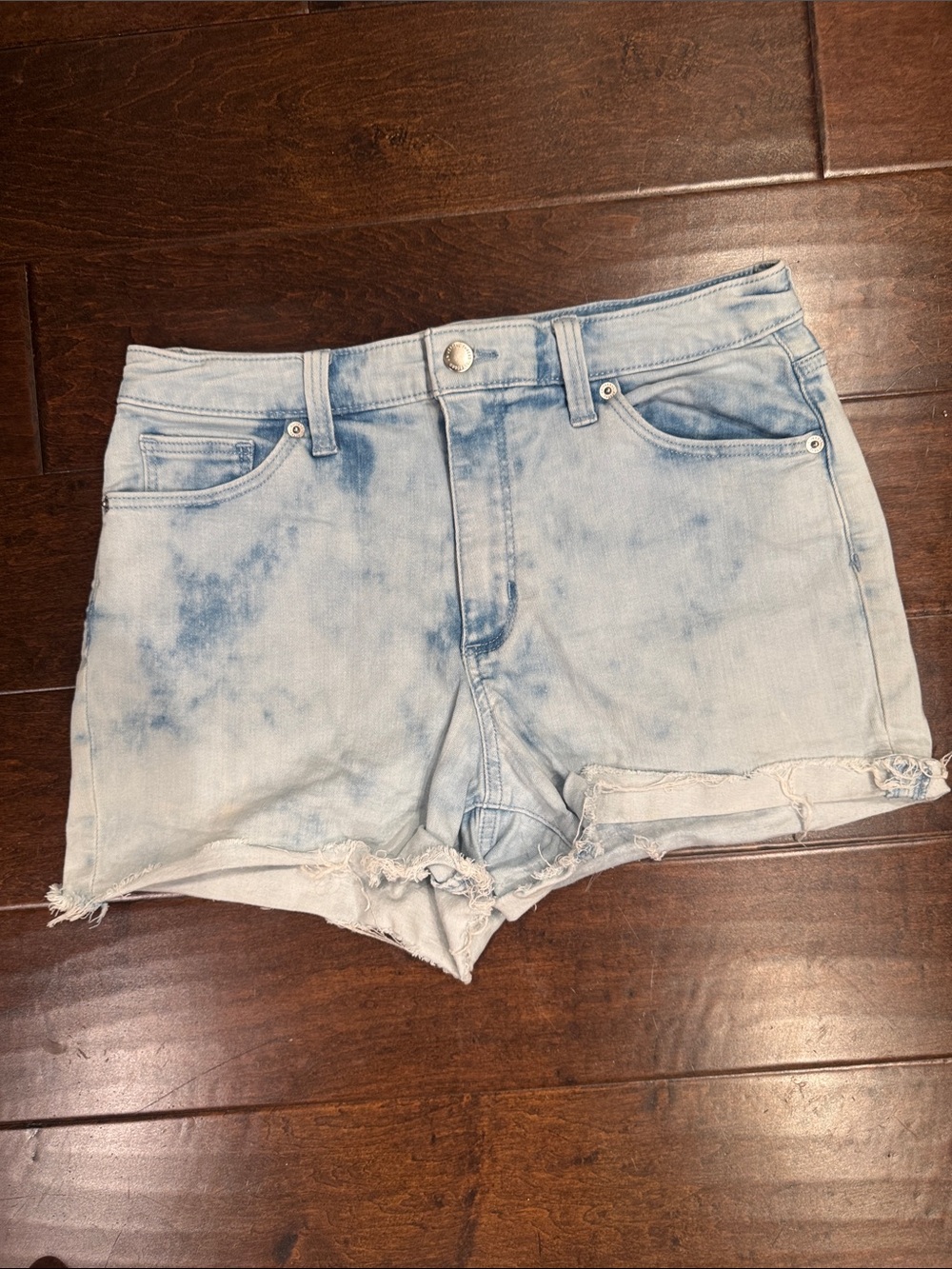 Universal Thread Light Blue Frayed Denim Shorts